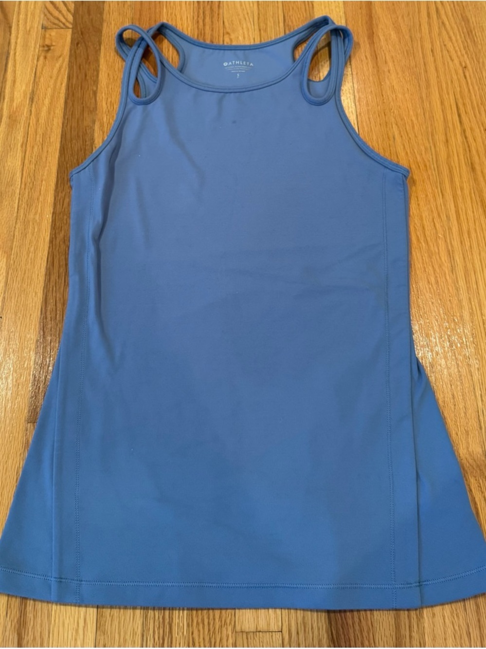 Athleta Slate Blue Scoop Neck Athletic Tank